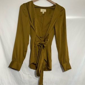 Anthropologie Moulinette Soeurs Brynn Wrap Blouse